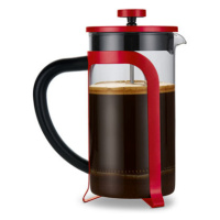 Konvička french press se stlačovacím sítkem 800 ml, červená