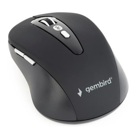 GEMBIRD myš MUSWB-6B-01, Bluetooth, černá