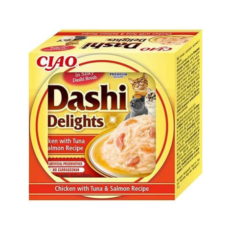 Ciao Dashi Delights kuře s tuňákem a lososem 4 × 70 g