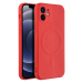 Smarty Mag silikonový kryt s MagSafe iPhone 12 červený