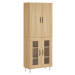 vidaXL Skříň highboard dub sonoma 69,5 x 34 x 180 cm kompozitní dřevo