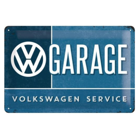 Plechová cedule Volkswagen VW - Garage, (30 x 20 cm) POSTERSHOP