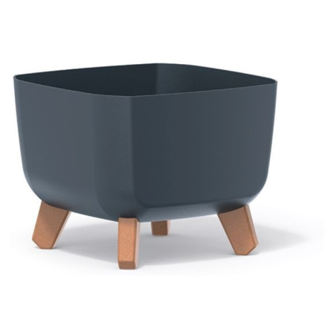 PROSPERPLAST Květináč GRACIA SQUARE 39cm antracit