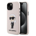 Karl Lagerfeld Liquid Silicone Ikonik NFT Zadní Kryt pro iPhone 15 Pink