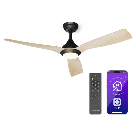 Klarstein Fiji Flow 2 v 1 Smart, stropní ventilátor, Ø 132 cm, LED světlo, dálkové ovládání, ovl