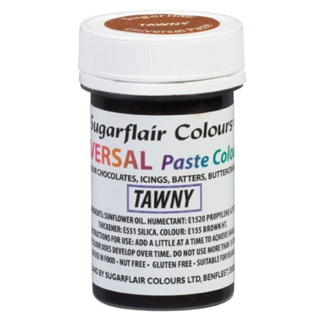 Sugarflair Universal gelová barva - Tawny - hnědá 22g