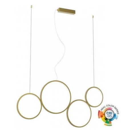 Redo 01-3383 - LED Stmívatelný lustr na lanku ATHENA LED/40W/230V CRI98 zlatá 01-3383