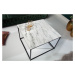 LuxD Designový konferenční stolek Factor 50 cm mramor bílý