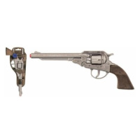Alltoys revolver kovbojský stříbrný kovový 8 ran