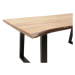 Jídelní stůl Manos 140x78x80 cm (ořech, černá)