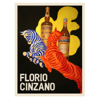 Obrazová reprodukce Florio Cinzano, Leonetto Cappiello, 30 × 40 cm