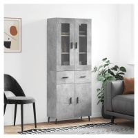 vidaXL Skříň highboard betonově šedá 69,5x34x180 cm kompozitní dřevo