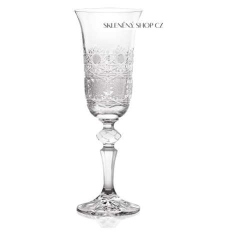 Aurum Crystal Broušené sklenice na sekt LAURA 150 ml, 6 ks