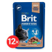 Brit Premium by Nature Cat Pouches Liver for Sterilised 12 × 100 g