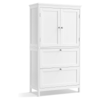 SONGMICS Koupelnová skříňka Vasagle Swede 110 cm bílá