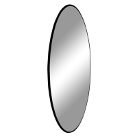 Norddan Designové kulaté zrcadlo Cara s černým rámem 100 cm