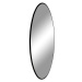 Norddan Designové kulaté zrcadlo Cara s černým rámem 100 cm