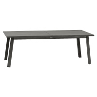 Hliníkový stůl NOVARA 220/314 cm (antracit)