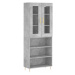 vidaXL Skříň highboard betonově šedá 69,5x34x180 cm kompozitní dřevo