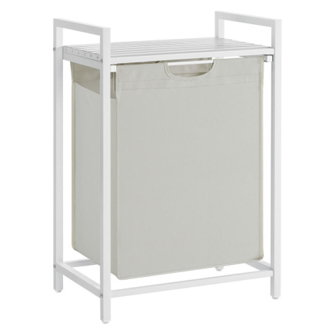 MID.YOU KOŠ NA PRÁDLO, bílá, šedá