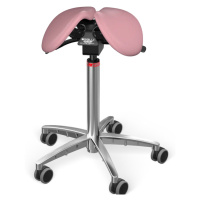 Sedlová židle Salli MultiAdjuster Barva čalounění: Syntetická kůže - růžová #9573, Konstrukce: c