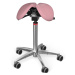 Sedlová židle Salli MultiAdjuster Barva čalounění: Syntetická kůže - růžová #9573, Konstrukce: c
