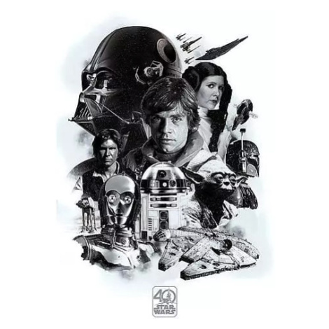 Plakát Star Wars - 40th Anniversary (Montage) Pyramid