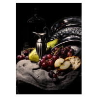 Fotografie artistic still life with fruits and, Leonid Sneg, (30 x 40 cm)