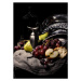 Fotografie artistic still life with fruits and, Leonid Sneg, 30 × 40 cm