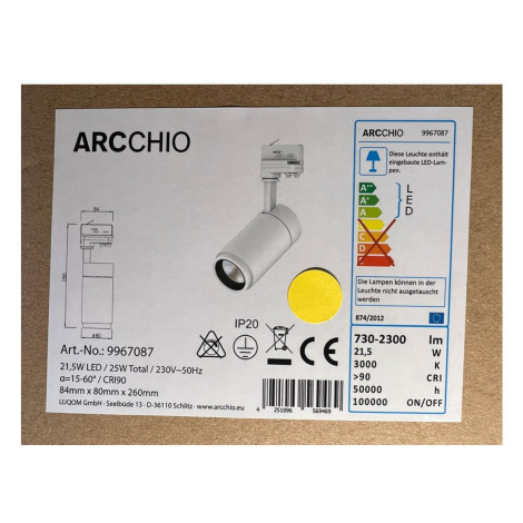 Arcchio Arcchio - LED Bodové svítidlo do lištového systému NANNA LED/21,5W/230V