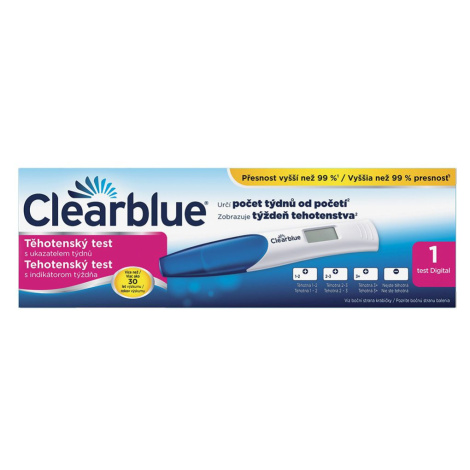 Clearblue Digitální těhotenský test s ukazatelem týdnů 1 ks