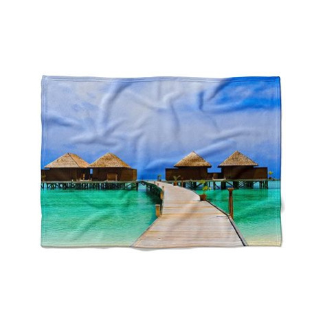 IMPAR Fleecová deka Molo k moři, 150 × 120 cm