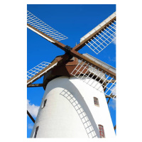 Fotografie Traditional Dutch type windmill, pejft, 26.7x40 cm