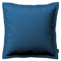 Dekoria Mona - potah na polštář hladký lem po obvodu, Ocean blue mořská modrá, 45 x 45 cm, Cotto