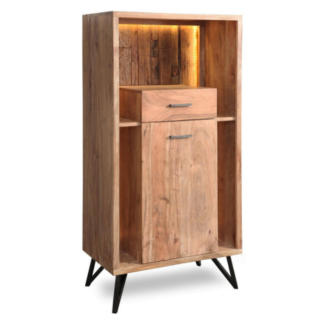 Livetastic VYSOKÁ KOMODA, akácie, barvy akácie cm