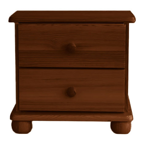 DRW Noční stolek z masivního dřeva SN 01 Lak dřeva: Ořech