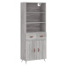 vidaXL Skříň highboard šedá sonoma 69,5 x 34 x 180 cm kompozitní dřevo