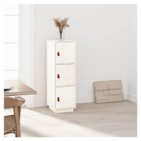 vidaXL Skříň highboard bílá 34x40x108,5 cm masivní borové dřevo