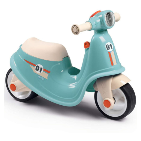 Smoby motorka s reflektorom Scooter modré gumenými kolesami Modré