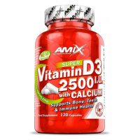 Amix Nutrition Vitamin D3 2500 I.U. s vápníkem - 120 kapslí