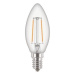 LED žárovka E14 PILA Classic Filament B35 4,3W (40W) teplá bílá (2700K), svíčka