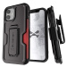 Kryt Ghostek Iron Armor3 Black Rugged Case + Holster for Apple iPhone 12 Mini