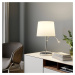 Lindby Textilní stolní lampa Benjiro, LED lampa na čtení