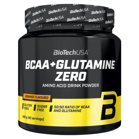 BIOTECH BCAA + Glutamine Zero – pomeranč 480 g