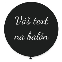 Personal Balón s textem - Černý 80 cm
