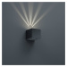 Reality Leuchten Hranaté LED venkovní nástěnné světlo Cordoba černé