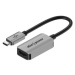 AlzaPower USB-C (M) to HDMI 2.1 (F) 8K 60Hz 0.15m stříbrný