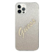 Guess GUHCP12MPCUGLSGO hard silikonové pouzdro iPhone 12 / 12 Pro 6,1" gold Glitter Gradient Scr