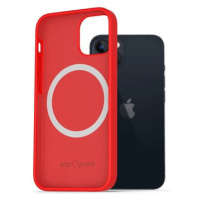 AlzaGuard Silicone Case Compatible with Magsafe pro iPhone 13 červený