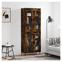 vidaXL Skříň highboard kouřový dub 69,5 x 34 x 180 cm kompozitní dřevo